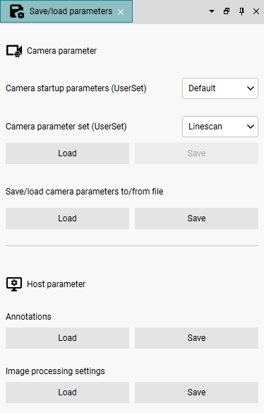 Fig. 243: Load/save camera parameters