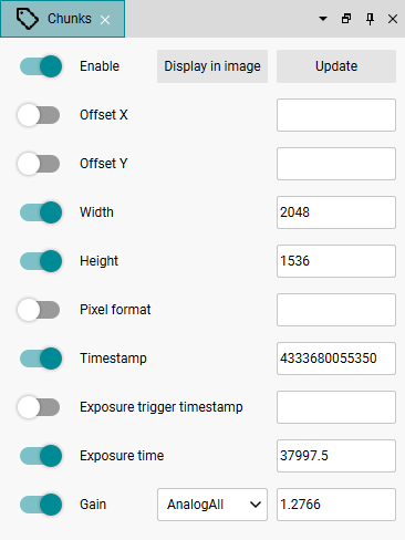 Fig. 245: Dialog for chunks