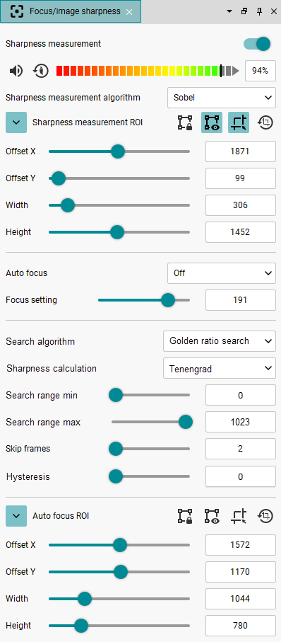 Fig. 249: Focus/image sharpness