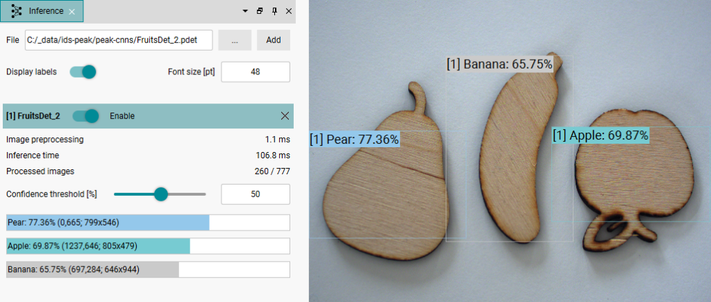 Fig. 319: Object detection in IDS peak Cockpit