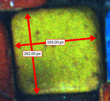 Fig. 259: Measuring in the image