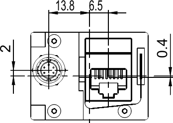 Fig. 690: GigE uEye SE OEM version 2 - Rear view