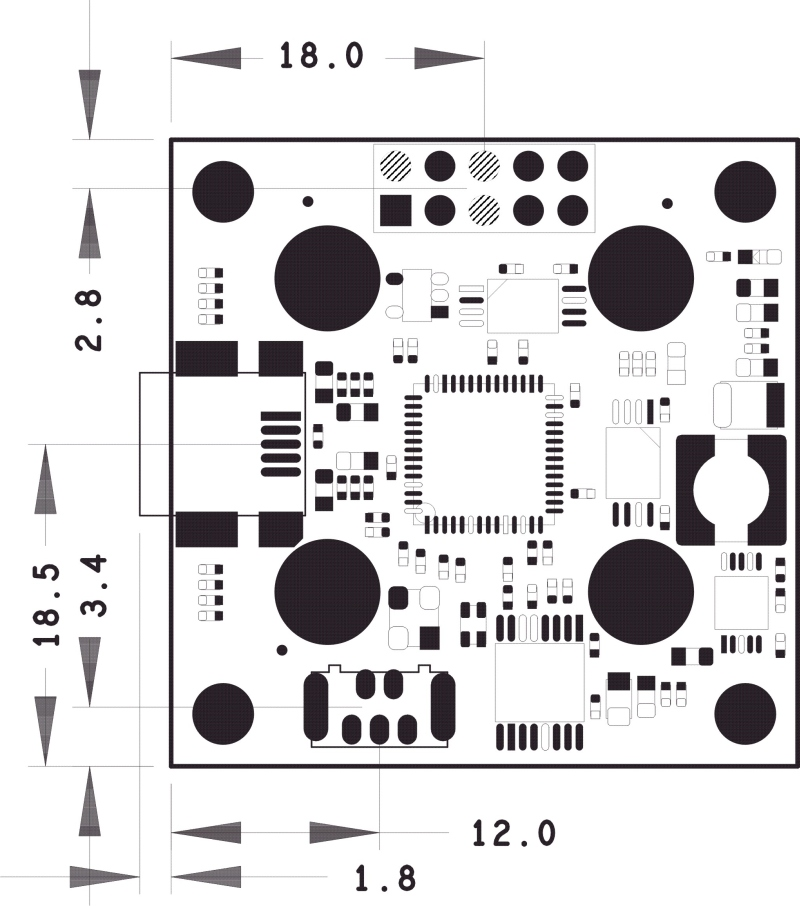 Fig. 462: USB uEye LE PCB version - bottom view