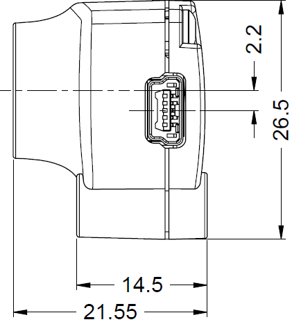 Fig. 561: USB uEye XS - side view
