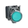 SCHNEIDER_Ø22 Green with light button-flat head reset-LED 24V-1NO+1NC