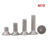304 Hex Socket Flat Head Cap Screws - M10