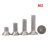 304 Hex Socket Flat Head Cap Screws - M2