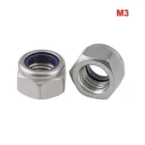316 Stainless Steel Nylon Lock Nut M3