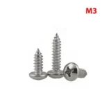 Round Head Tapping Screw Cross Pan Head  M3