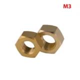 Copper Hex Nuts M3