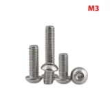 316 Button Head Cap Screw M3 - 10pcs