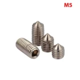 316 Hex Socket Set Screws/Cone Point M5