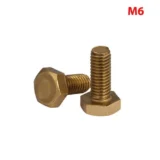 Copper Hex Bolts Fully Threaded M6