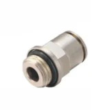 All Copper Nickel-Plated Tracheal Quick Plug High Temperature Resistant High Pressure Pneumatic G Thread Straight Through Connector